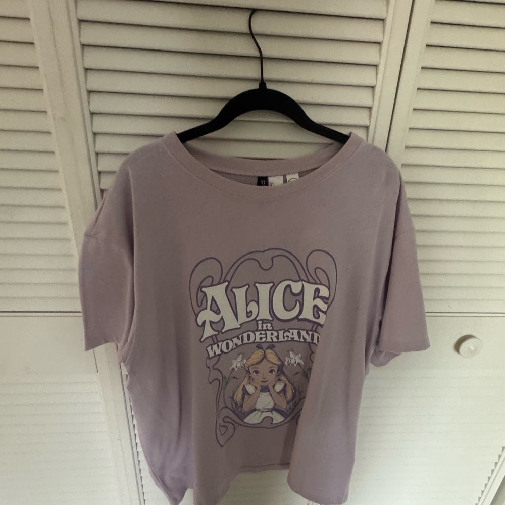 Oversized Alice in Wonderland Graphic Tee